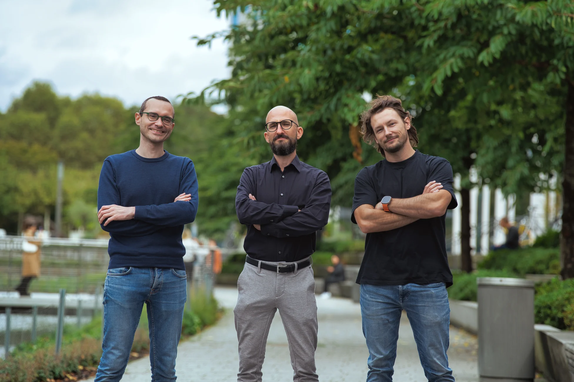 The three founders of Klardaten